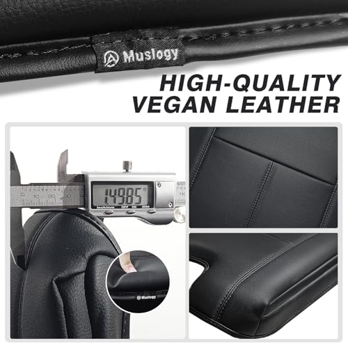 Muslogy Center Console Armrest Cover Fit for Chevy Silverado/Tahoe & GMC Sierra/Yukon 2007-2013 Accessories, Comfort Armrest Pad Console Lid Cushion Vegan Leather 1-Inch Extra Thick(Jump Seat ONLY) - size: 1) 07-13 |Slv&Tahoe&Sra&Yukon| Jump Seat, +Thick