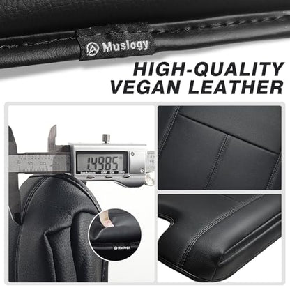 Muslogy Center Console Armrest Cover Fit for Chevy Silverado/Tahoe & GMC Sierra/Yukon 2007-2013 Accessories, Comfort Armrest Pad Console Lid Cushion Vegan Leather 1-Inch Extra Thick(Jump Seat ONLY) - size: 1) 07-13 |Slv&Tahoe&Sra&Yukon| Jump Seat, +Thick