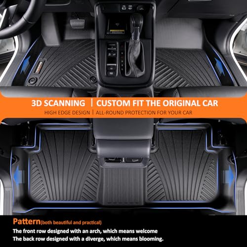 Binmotor-Floor Mats & Cargo Liner Custom for Genesis GV80 5-Seater 2021-2026, 1st & 2nd Row & Cargo Mat Full Set, Heavy Duty Car Floor Liners for Genesis GV80 Accessories - style: 10) Car Mats for Genesis GV80 (2021-2026) full set
