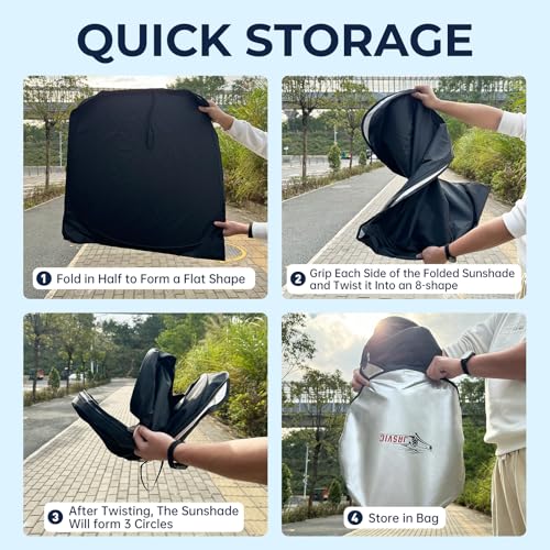 Side Window Sunshades for Chevrolet Silverado 1500 2014-2025, Customized for Chevy Silverado 1500 Car Front Window Sun Shades, Automatic Car Sun Shield Accessories, Blocks UV Rays - size: for Chevrolet Silverado 1500 (windshield shade）