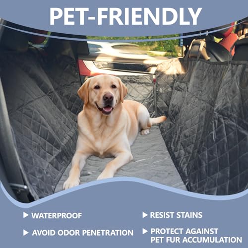 Dog Car Seat Cover for Pets Waterproof Seat Cover Hammock Scratch Proof Nonslip Back Seat Pet Bed Mat for Travel Durable Soft Back Seat Covers for Cars Trucks and SUVs (23.5 x 51 inch) - color: Hammock