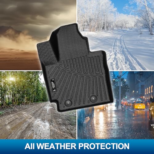 PELEUS Floor Mats for Kia Soul 2014-2019 (Not for Hybrid), Custom Fit All-Weather TPE Floor Liners with Cargo Mat & Backrest Protectors, 6PCS Heavy Duty Full Set Interior Accessories, Black - style: For Kia Soul 2014-2019