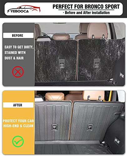 Cargo Liner Compatible with 2021-2025 Bronco Sport Trunk Mat Back Seat Cover Protector (Backrest Mats) - size: For 2021-2025 Ford Bronco Sport(Backrest Mat)