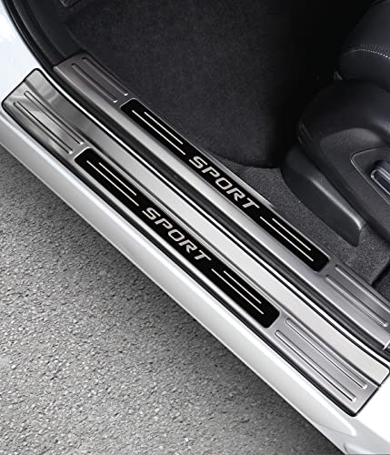 for Honda CRV 2023 2024 2025 2026 Door Entry Guard, Interior Doorsill Trim Plates Protectors for Honda CR-V Premium Stainless Steel Protective Cover for CR V- Upper Interior - color: silver, size: 2023 Interior