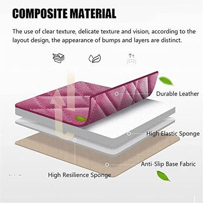 SanQing Car Seat Covers Front Seats, Super Luxurious Heavy Universal Duty Waterproof Leather Automotive Vehicle Cover for Cars SUV Pick-up Truck, Non-Slip Seat Pink Car Accessories (2 PCS Front/Pink) - color: 2 PCS Front/Pink