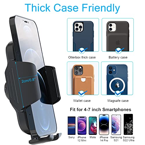 Car Cup Holder Phone Mount,Cup Holder Car Phone Holder Universal Adjustable Gooseneck Car Mount Cradle Compatible with iPhone 13/12/XS/X, Samsung Galaxy S20/S10,Huawei,OnePlus,etc. (Black)