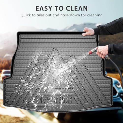 Powerty Trunk Mat for Toyota RAV4 2019-2025 Accessories(Include Hybrid&Gasoline), All Weather Cargo Mat TPE Cargo Liner Replacement for Rav4 Rear Trunk Liner,Black - size: Cargo Mat｜for｜19-25｜toyota Rav4