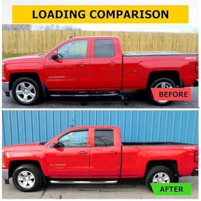 Waterproof Sunproof Side Window Visors Rain Guards fit for 2014-2018 Chevrolet Silverado/GMC Sierra 1500/2500HD/3500HD Double Cab, 4pcs New Protective Replacements Wind Deflectors Set 94528 - size: 14-18 Double/Extend Cab（Half Rear Door)