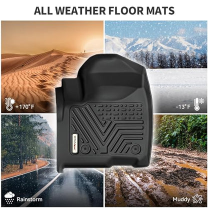 YITAMOTOR Floor Mats Compatible with 2016-2022 Honda Pilot, Custom Fit Floor Liners for Honda Pilot Accessories, 1st & 2nd Row All Weather Protection - style: 2016-2022 Pilot