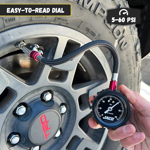JACO ElitePro-X Tire Pressure Gauge with Lightning Chuck (60 PSI) - size: 60 PSI