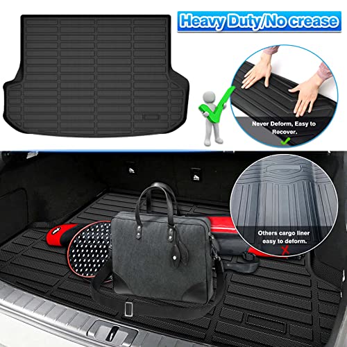 Cartist Custom Fit for Cargo Liner 2016-2022 Lexus RX350/RX450h (Not for RX350L & RX450hL) All Weather Trunk Mat Anti-Slip TPE Rear Trunk Floor Mat Waterproof - size: 4)Lexus RX350/RX450h【2016-2022】