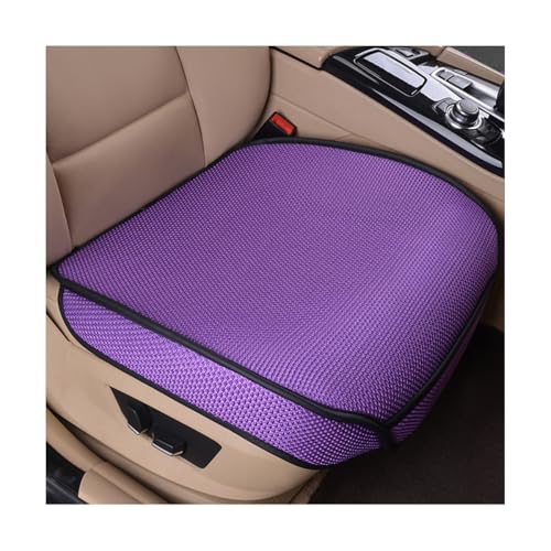 Zpana Car Front Seat Bottom Cover, Breathable Anti Slip Auto Frontseat Cushion Mat with Storage Pocket, Comfortable Vehicle Interior Chair Protection Pad, Universal for SUV Sedan Truck(Purple) - color: Purple