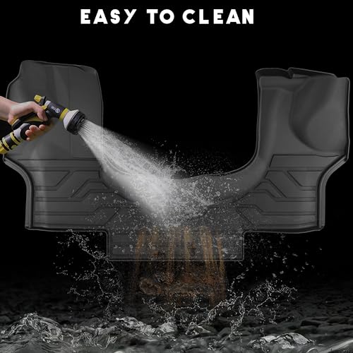 KARPAL Floor Mats for 2015-2025 2026 Chevrolet Express Van & GMC Savana Van 1500/2500/3500 Front Row, All-Weather TPE Custom Fit Floor Liners Car Accessories - style: 2015-2026 | For Chevy Express & GMC Savana 1500/2500/3500 | 1st Row