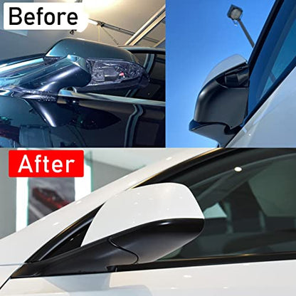 Jaronx Compatible with Tesla Model Y Mirror Lower Cover 2018-2025,Left Drive Side Rearview Mirrors Base Trim Bottom Cover Replacement for Tesla Model Y Accessories(Left) - size: Left Side Black, style: Model Y