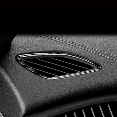 Car Trim Stickers Defogger Vent Real Carbon Fiber Decals Compatible with Hyundai Genesis Coupe 2013 2014 2015 2016 Decorations Interior Accessories - color: Defogger
