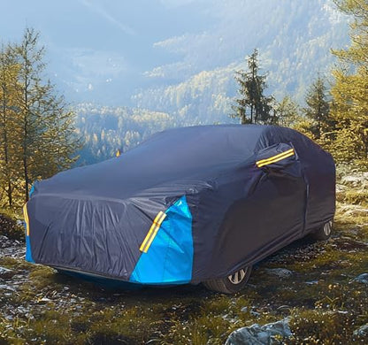 Car Cover Waterproof All Weather, 6 Layers Outdoor Full Exterior Cover Rain Sun UV Snowproof Protection with Zipper Cotton, Mirror Pocket for Toyota RAV4 - style: Toyota RAV4