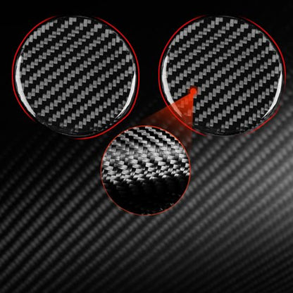 NVCNX Carbon Fiber Accessories for Mercedes Benz GLE GLS 350 450 450e 580 53 63 S AMG 2020-2026 2021 2022 2023 2024 2025 Center Console Cup Holder Mat Cover Interior Trim Overlay Sticker Decal 2PCs - color: Center Console Cup Holder Mat Trim