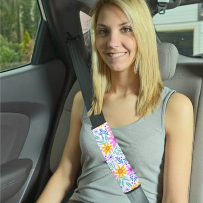 BAOZOON 4 Pcs Sublimation Blanks Car Seat Belt Pads Cover Heat Transfer Neoprene Replacement Shoulder Strap Pads Blank Car Seatbelt Shoulder Pads Strap Cover for Adult - size: 11.02 x 8.27 x 0.12 Inches(Adult)