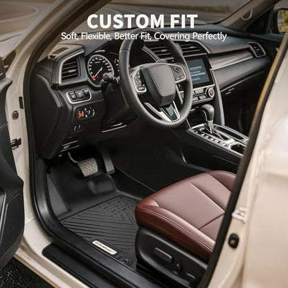 YITAMOTOR Floor Mats Fit for Honda Pilot 2022-2016,All-Weather Floor Liners Set Front 1st & 2nd 3rd Seat Floor Liner Set Black, 8 Passenger Model - style: 2016-2022 Pilot 1st & 2nd & 3rd
