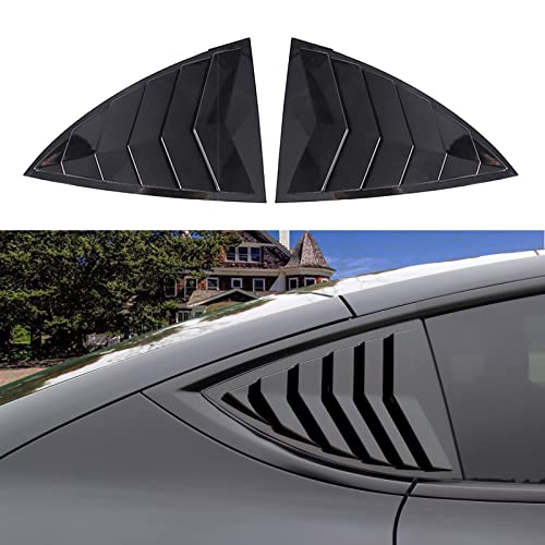 YHCDSEA for Model Y Side Window Louver Cover Sport Style for Tesla Model Y 2021 2022 2023 2024 2025 2026 Accessories (Glossy Black) - color: Glossy Black