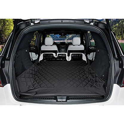 HCMAX Luxury Dog Vehicle Cargo Liner Cover Pet Seat Cover Bed Floor Mat Nonslip Waterproof Universal for Car SUV Truck Jeeps Vans Black - XL