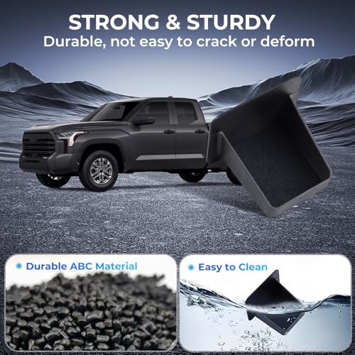 Center Console Organizer Drawer Storage Tray for Toyota Tacoma 2026 2025 2024 4th Gen & Toyota 4Runner 2026 2025 6th Gen, Interior Accessories Wheel Cubicle Hidden Cubby Insert Tray, Black - style: 8) Fits for 2024-2026 Tacoma & 2025-2026 4Runner