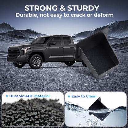 Center Console Organizer Drawer Storage Tray for Toyota Tacoma 2026 2025 2024 4th Gen & Toyota 4Runner 2026 2025 6th Gen, Interior Accessories Wheel Cubicle Hidden Cubby Insert Tray, Black - style: 8) Fits for 2024-2026 Tacoma & 2025-2026 4Runner