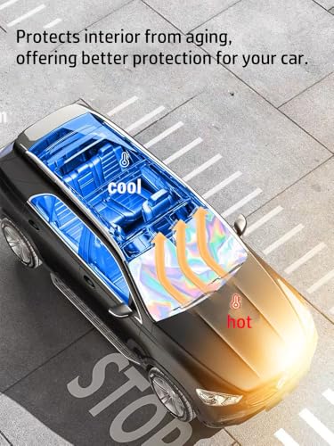 Windshield Sun Shade/car Windshield Sun Shade/car Sun Shade，Thickened, Solid, Strong Support Without Sagging，Suitable for Vehicle Models Such as sedans and SUV，Foldable, Storage Bag (Large)