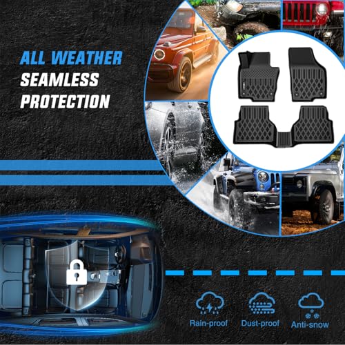 Nilight TPE Floor Mats for Volkswagen Tiguan 2009 2010 2011 2012 2013 2014 2015 2016 2017 All Weather Custom Fit Heavy Duty Floor Liners - color: 2009-2017 Volkswagen Tiguan