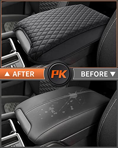 Shademax Custom Fit for Center Console Cover Nissan Pathfinder 2025 2024 2023 2022 2026 Armrest Cushion Pad Cover PU Leather Pathfinder Accessories Anti-Scratch Black - size: Size for Nissan Pathfinder 2022-2026