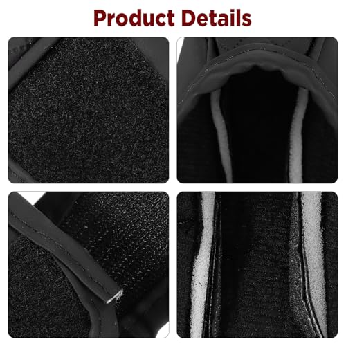 1 Pcs Gear Stick Cover, PU Leather Gear Shifter Cover with Diamond Embroidery, Durable Shift Knob Covers for Shift Lever Protection, Universal Car Gears Vary Covers for Cars, Trucks, Black