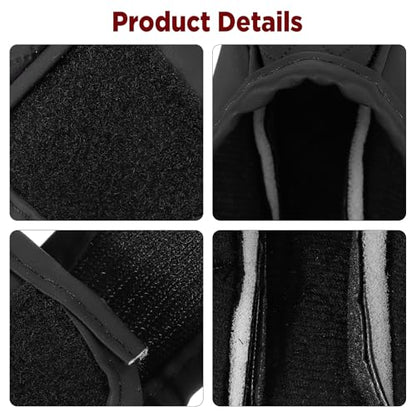 1 Pcs Gear Stick Cover, PU Leather Gear Shifter Cover with Diamond Embroidery, Durable Shift Knob Covers for Shift Lever Protection, Universal Car Gears Vary Covers for Cars, Trucks, Black