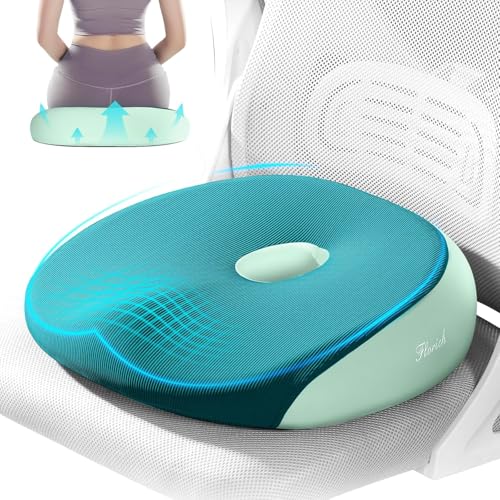 FLORICH Seat Cushion, Memory Foam Cushion for Office Chair, Ergonomic Office Seat Chair Cushion for Relieving Sciatica, Soft & Breathable Car Seat Cushion - Green - color: A-seat Cushion-green