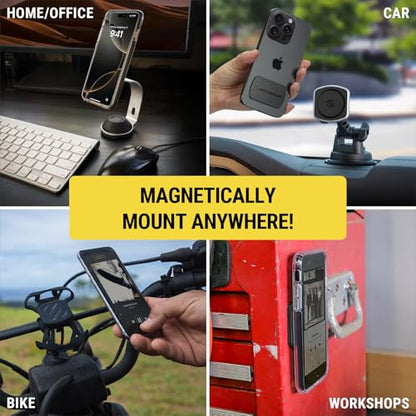 Scosche MPLT54T-2PKBP0 MagicMount Replacement Plate Kit for Magnetic Car Phone Mount Holder, Metal Plates w/Extra Strength Hold for Smartphone, Tablet, Magnet Cell Phone Stand & Phone Case, Pack of 2 - size: 2 Plates, style: Heavy Duty