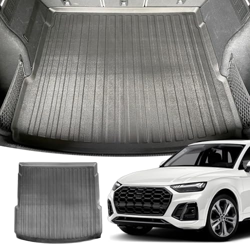 Premium Cargo Liner for Audi Q5 Premium 2018-2026 - 100% Protection - Custom Fit Car Trunk Mat - All-Season Black Cargo Mat - 3D Shaped Laser Measured Trunk Liners for Audi Q5 Prestige - size: For Audi Q5