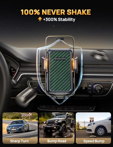 CD Slot Phone Mount, Upgraded Car Phone Holder [Thick Cases Friendly], 360° Adjustable Universal Phone Mount for Car CD Slot Mount for iPhone & Android Cell Phones (Green) - color: Green