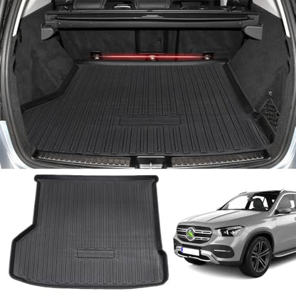 Powerty Fit for Trunk Mat Mercedes-Benz GLE W166 2015-2019 All Weather TPO Rear Cargo Liner Upgrade Material(NOT Fit 2020 GLE 350 with 5 Seats, 2018 550e Hybrid) - size: Cargo Mat｜For｜15-19｜Mercedes-Benz GLE W166