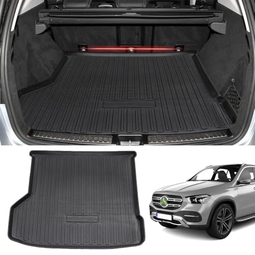 Powerty Fit for Trunk Mat Mercedes-Benz GLE W166 2015-2019 All Weather TPO Rear Cargo Liner Upgrade Material(NOT Fit 2020 GLE 350 with 5 Seats, 2018 550e Hybrid) - size: Cargo Mat｜For｜15-19｜Mercedes-Benz GLE W166