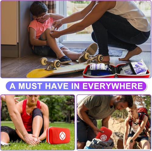 Car First Aid Kits 275Pcs Survival Gear Home Travel Size Small Emergency Kit Tactical Hiking EVA Camping Essentials Backpack Sports Office Boat Urgent Accident - style: 275Pcs