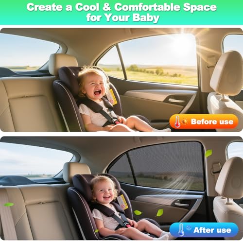 Car Window Shades for 2018-2024 Camry - Rear Side Window Sun Shade for Baby, Breathable Mesh Car Privacy Window Covers, UV Protection & Heat Insulation for Road Trips, Napping, Camping (2 PCS) - size: Camry(18-24)R-2PCS