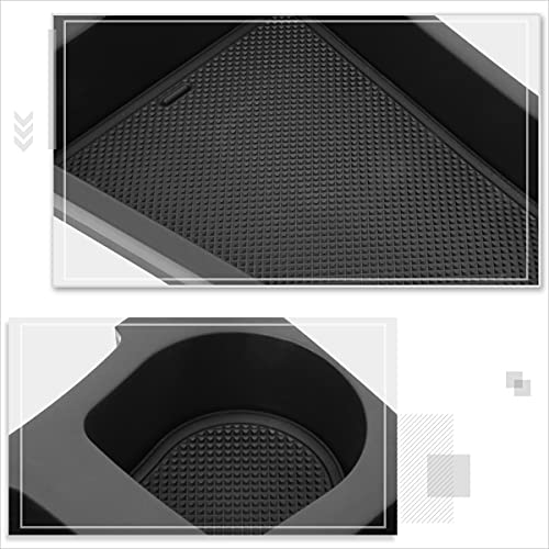 Oe Style Front Center Console Organizer Storage Box Cup Holder Assembly Compatible with 10-15 Toyota Prius