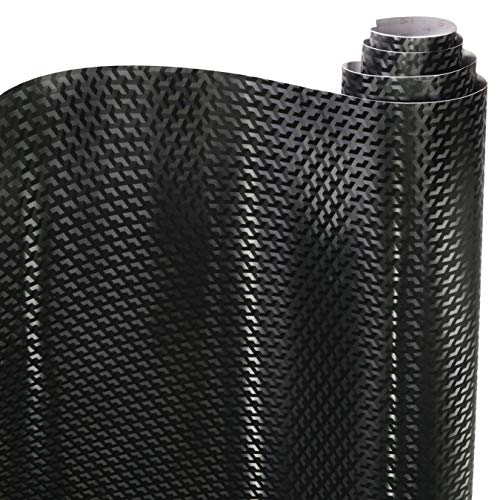 VViViD Designer Black Carbon Fiber Vinyl Wrap (Triangle Carbon, 1ft x 5ft) - size: 1ft x 5ft