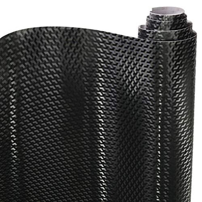 VViViD Designer Black Carbon Fiber Vinyl Wrap (Triangle Carbon, 50ft x 5ft) - size: 50ft x 5ft