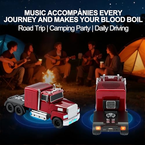 WSTER Car Model Bluetooth Replica Speakers Collection – Portable Wireless Speakers with HD Sound, LED Party Lights, FM Radio, TWS Stereo, Built-in Mic, Awesome Gifts for Friends (WS-570)