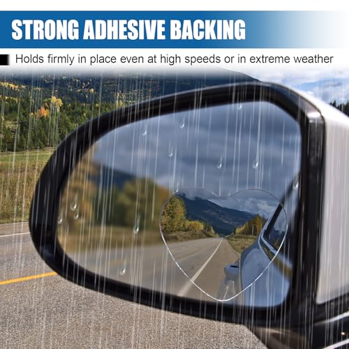Heart Shaped Car Blind Spot Mirror, Adjustable Frameless HD Convex Rearview Side Mirror for Enhanced Safety, Universal Removable Wide Angle Auxiliary Mirrors Accessories for Vehicle (Heart) - size: Heart