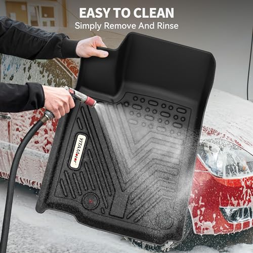 YITAMOTOR Floor Mats Compatible with 2026 2025-2023 Honda Pilot 7-Seater & 8-Seater, All-Weather Car Liners Custom Fit Pilot Accessories, 1st & 2nd & 3rd Row & Backrest Mats & Cargo Liner, Black - style: 2023-2026 Pilot Floor Mats&Cargo Mat