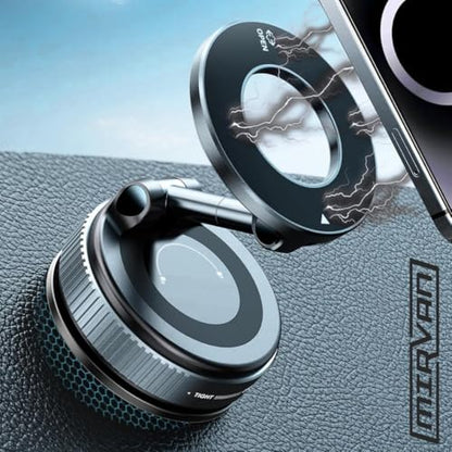 Magnetic Phone Mount for Car, Universal Suction Phone Holder 360 Adjustable for Dashboard, Windshield, Mirror and Desk, All Smartphones