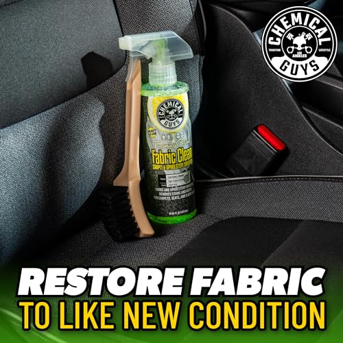 Chemical Guys Foaming Citrus Fabric Clean Carpet & Upholstery Cleaner - Car Carpet Cleaner Spray for Seats and Floor Mats, Removes Stains &Odors, Safe for Cars, Home and Office, 16 oz Citrus Scent - size: 16 Oz