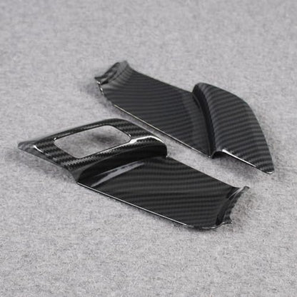Beautost for Toyota Prius 2023 2024 2025 2026 Interior Door Handle Bowl Panel Cover Trims (Carbon Fiber Black) - color: Carbon Fiber Black