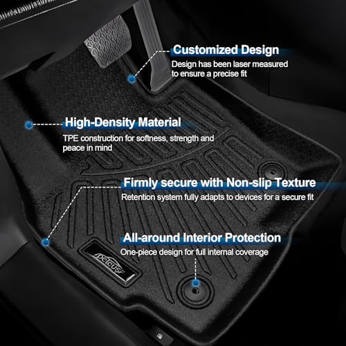 Peleus Floor Mats for Mazda CX5 2013 2014 2015 2016 (1st Gen),TPE All Weather Protection 2 Rows Car Floor Liners with Cargo Liner Mazda CX-5 Trunk Mat+Floor Mats - style: For Mazda CX5 2013-2016